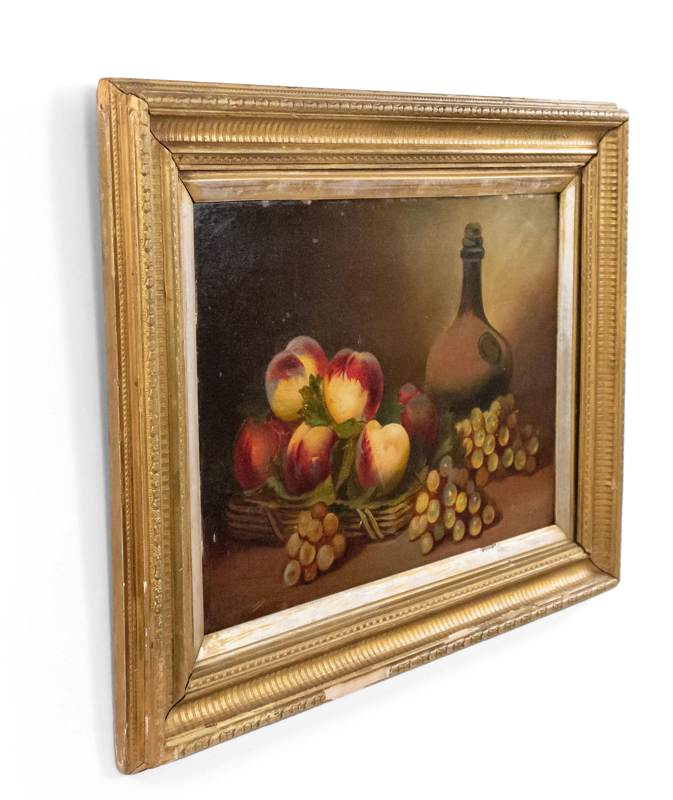 Pair 19th Century Framed Still Life Oil Paintings For Sale 5