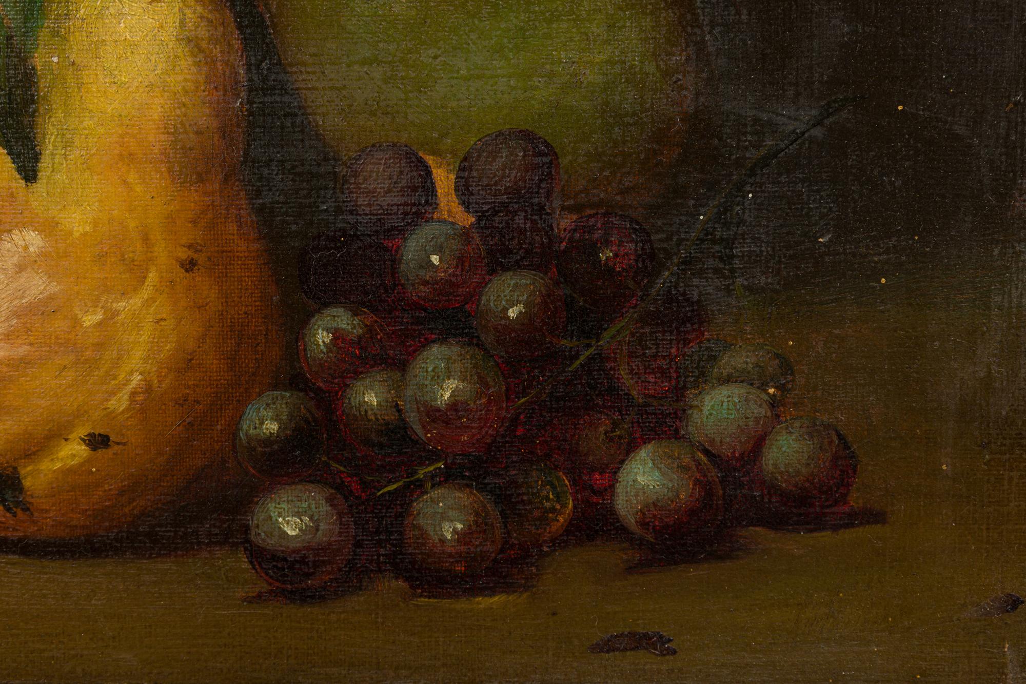 Coppia di dipinti ad olio su natura morta incorniciati del XIX secolo in vendita 10