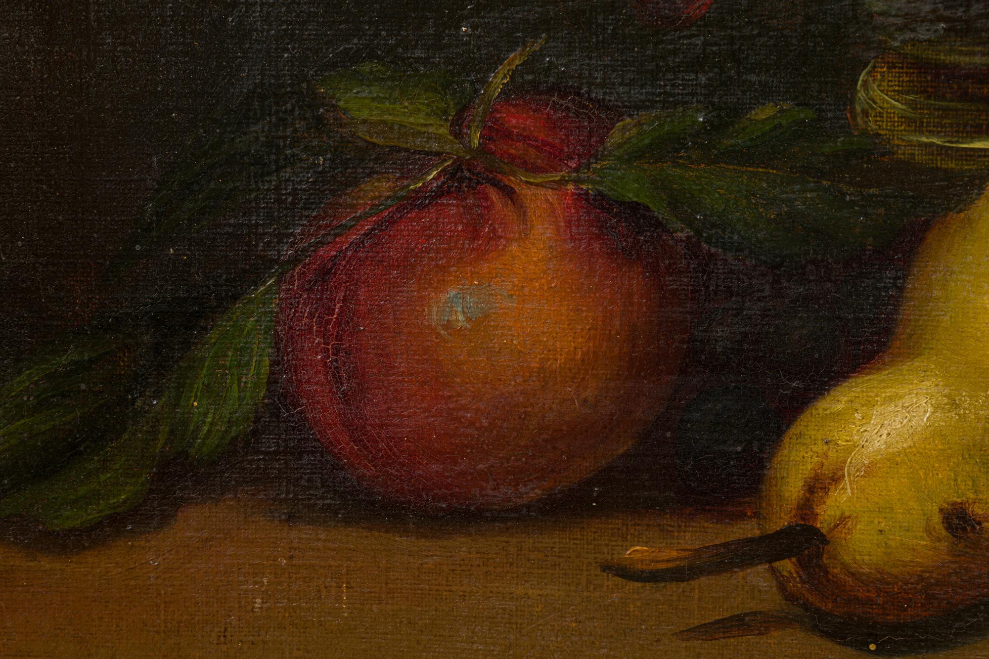 Coppia di dipinti ad olio su natura morta incorniciati del XIX secolo in vendita 11