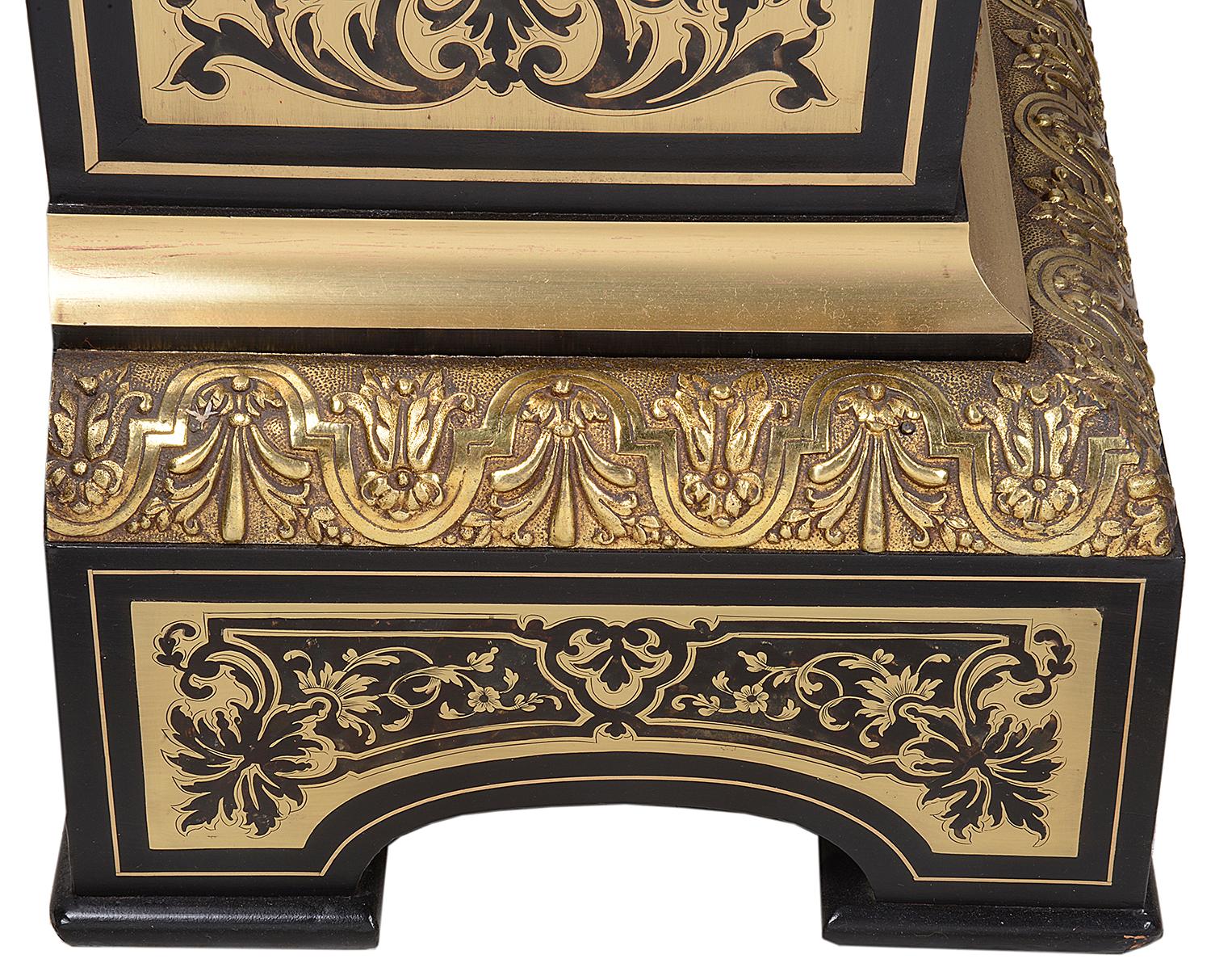 Pair of 19th Century French Boulle Inlaid Pedestals 5