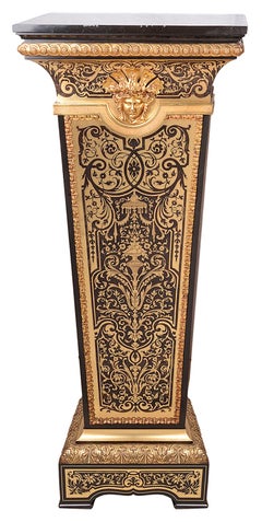 Paar französische Boulle-Sockel mit Intarsien aus dem 19