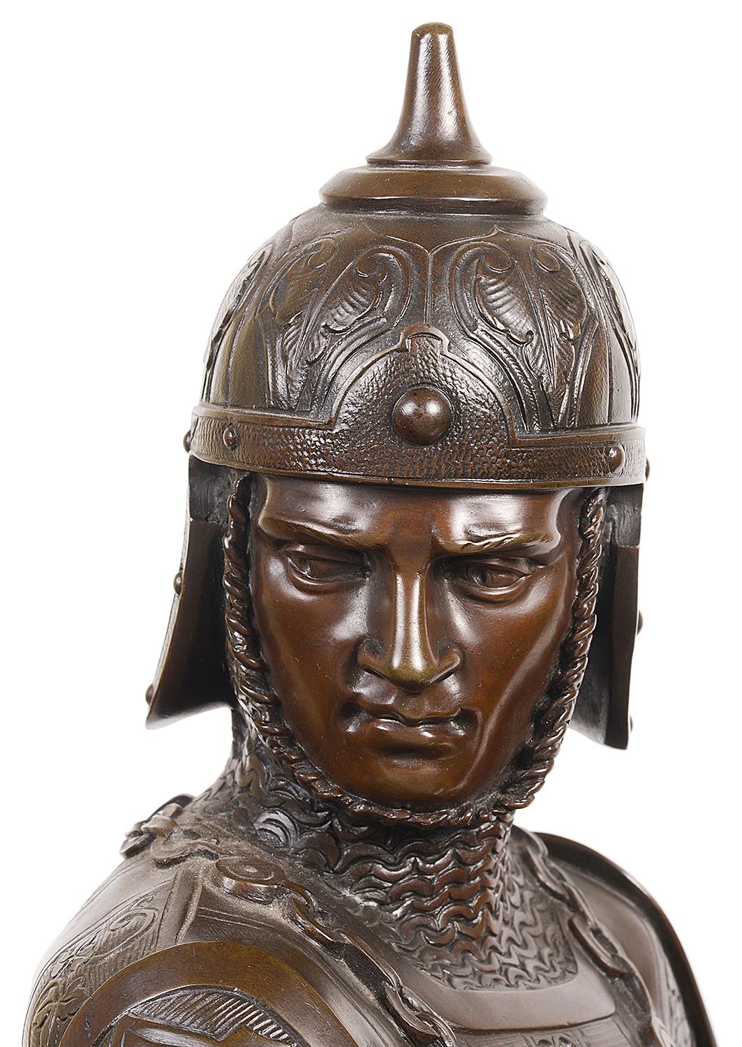 bronze knight statue