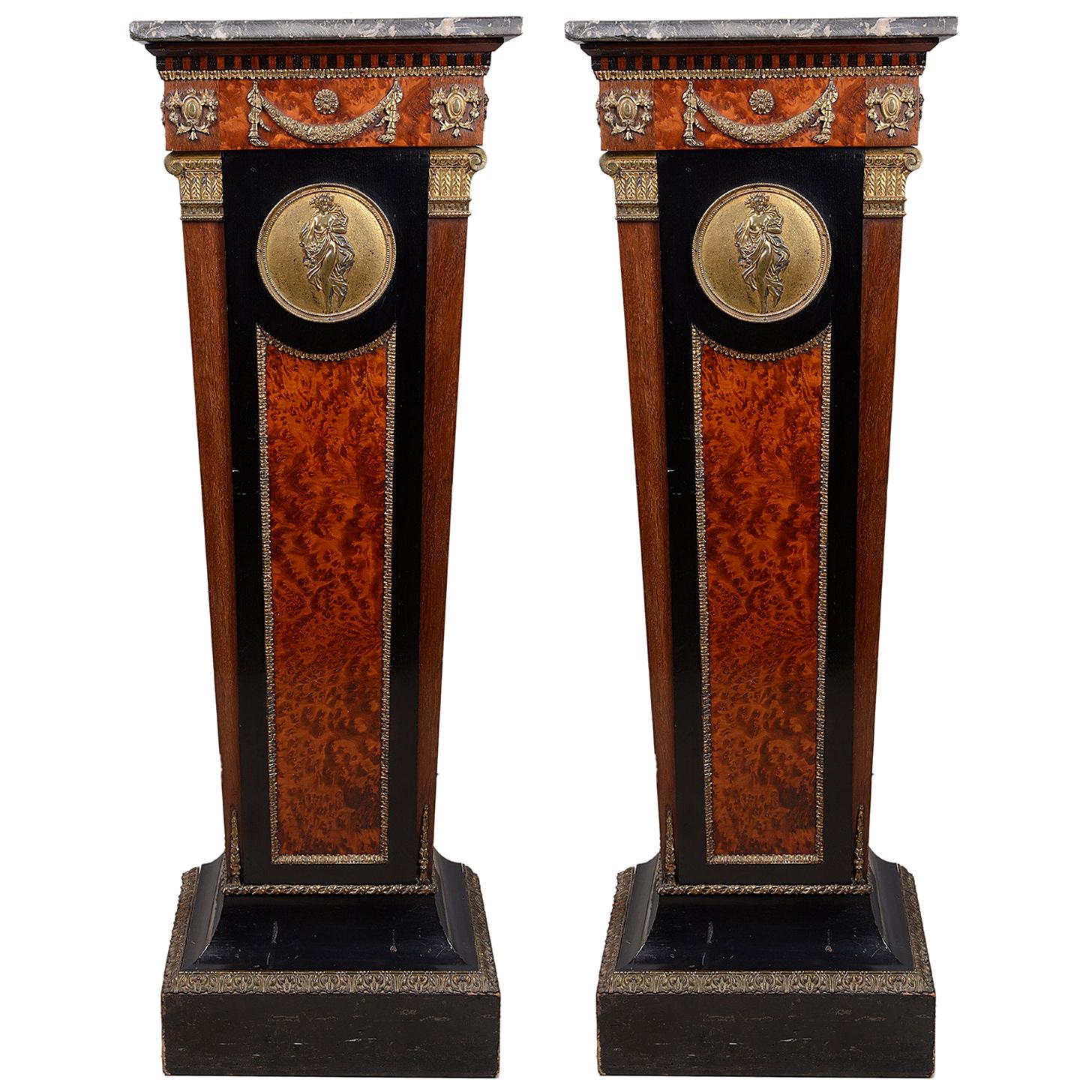 Pair of 19th Century French Classical Pedestals