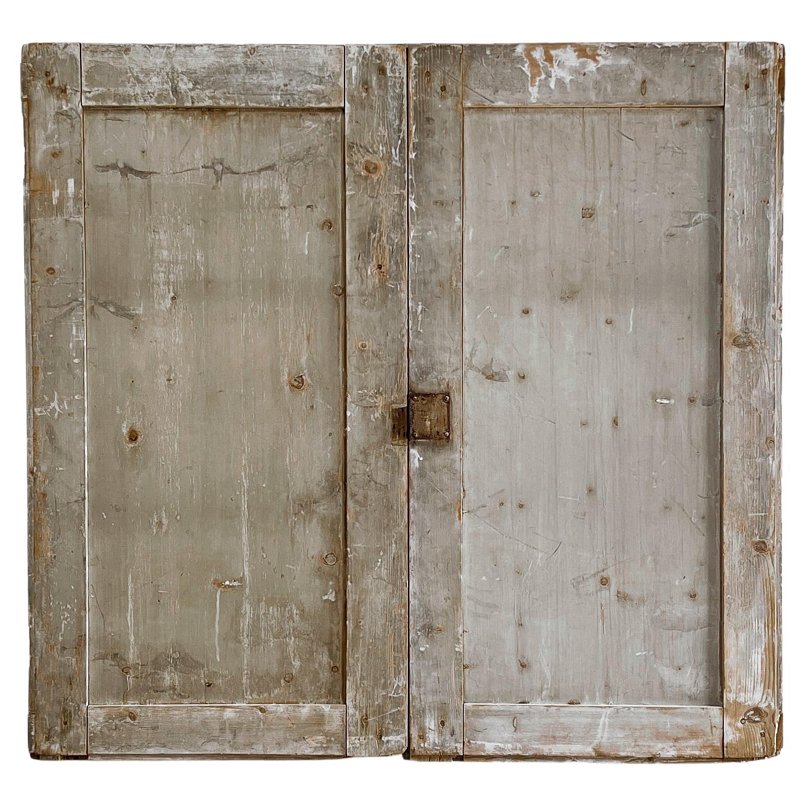 Pair 19th Century French Cupboard Doors For Sale