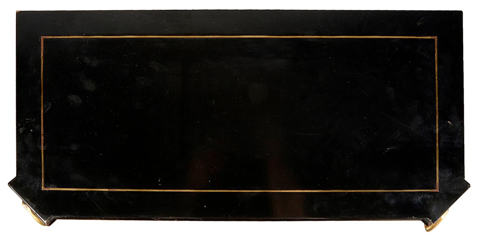 A pair of 19th Century French Ebonised Pier / Side Cabinets For Sale 5