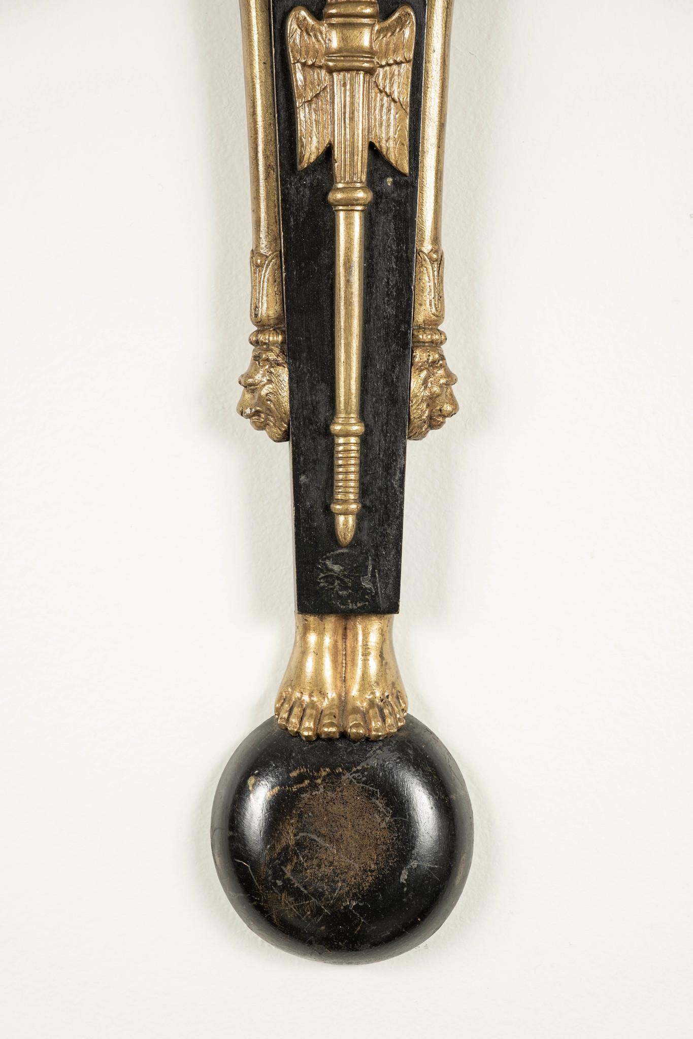Paire d'appliques en bronze doré Empire du XIXe siècle en vente 5