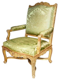 Pair 19th Century French Giltwood Salon Chairs