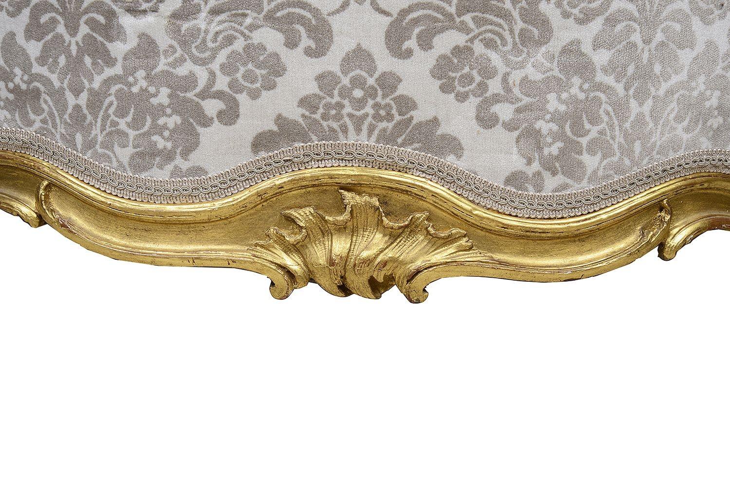 Pair 19th Century French Giltwood Salon Chairs 3