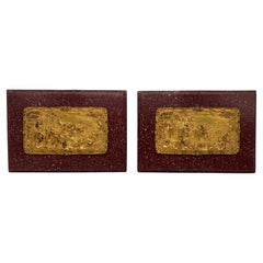 Pair, 19th Century French Grand Tour Gilt Equestrian Plaques - Signed Henry