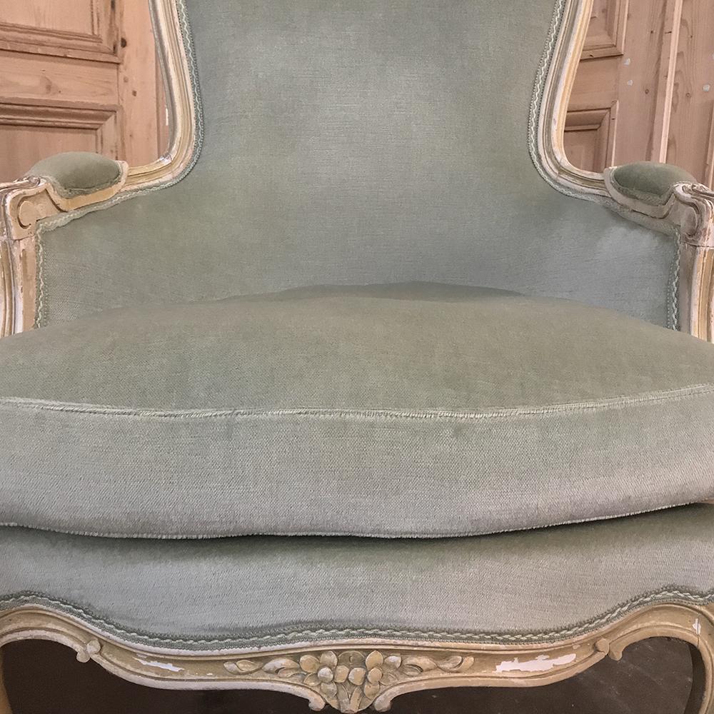 Pair of 19th Century French Louis XV Bergeres, Armchairs 4