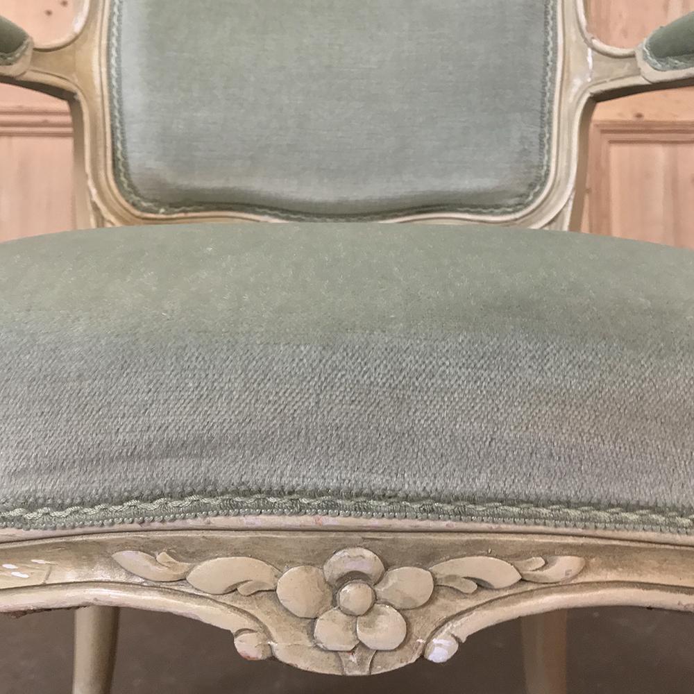 Pair of 19th Century French Louis XV Fauteuils, Armchairs 4