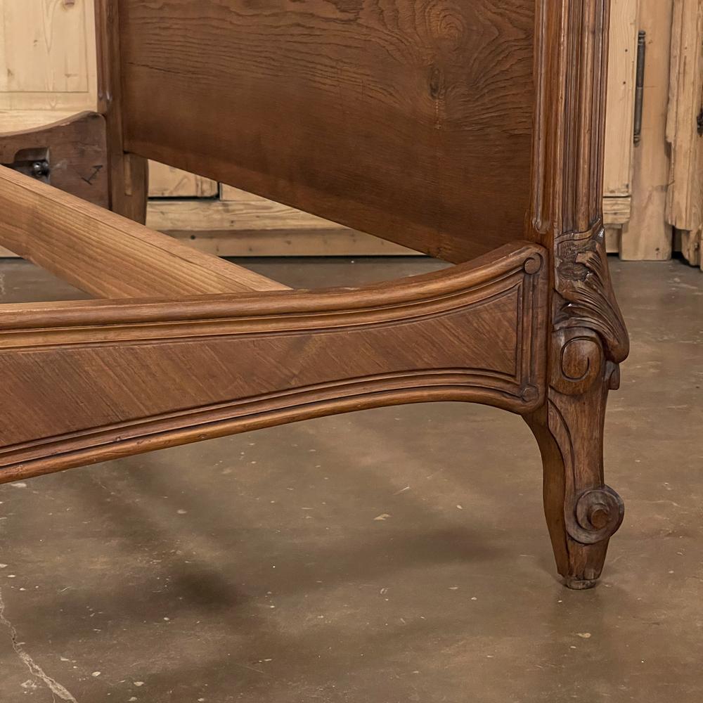 Pair 19th Century French Louis XV Walnut Twin Beds 6