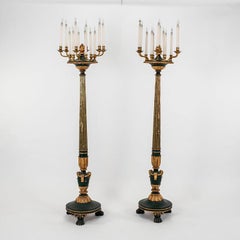 Pair of 19th Century French Louis XVI Style Torchieres