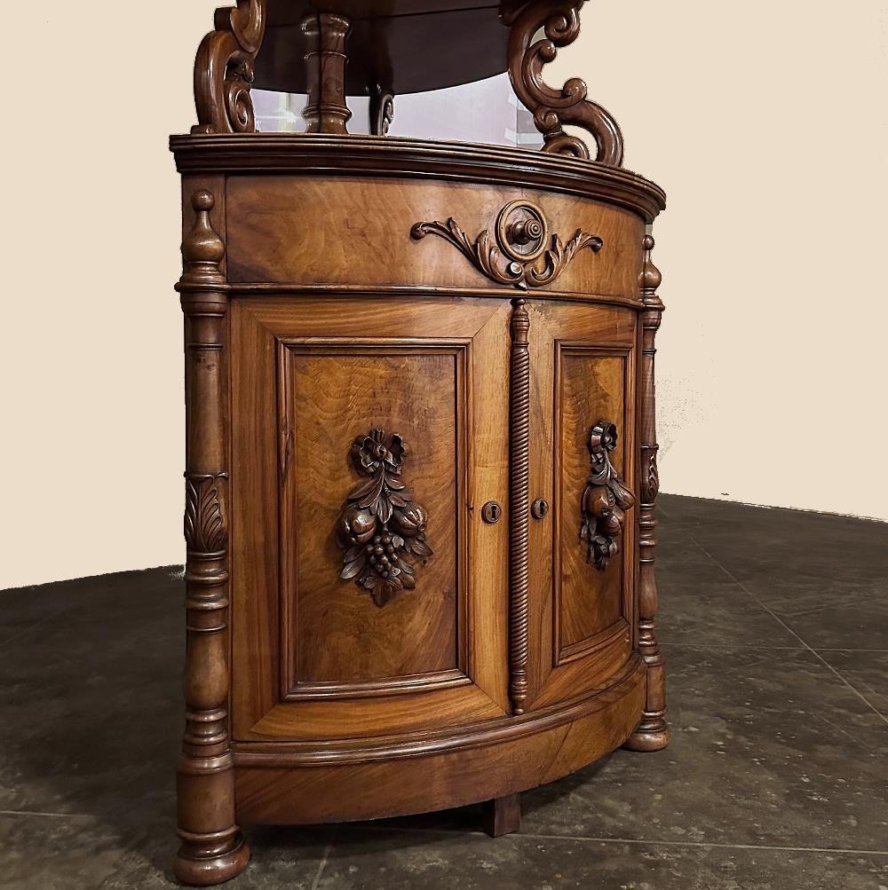 Paire d'armoires d'angle d'époque Napoléon III du 19ème siècle ~ Vaisseliers en vente 7