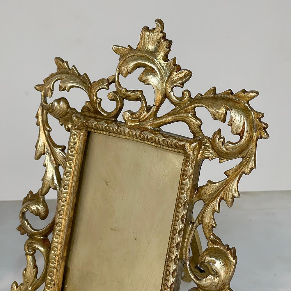 Pair 19th Century French Rococo Louis XV Cast Bronze Picture Frames For Sale 1