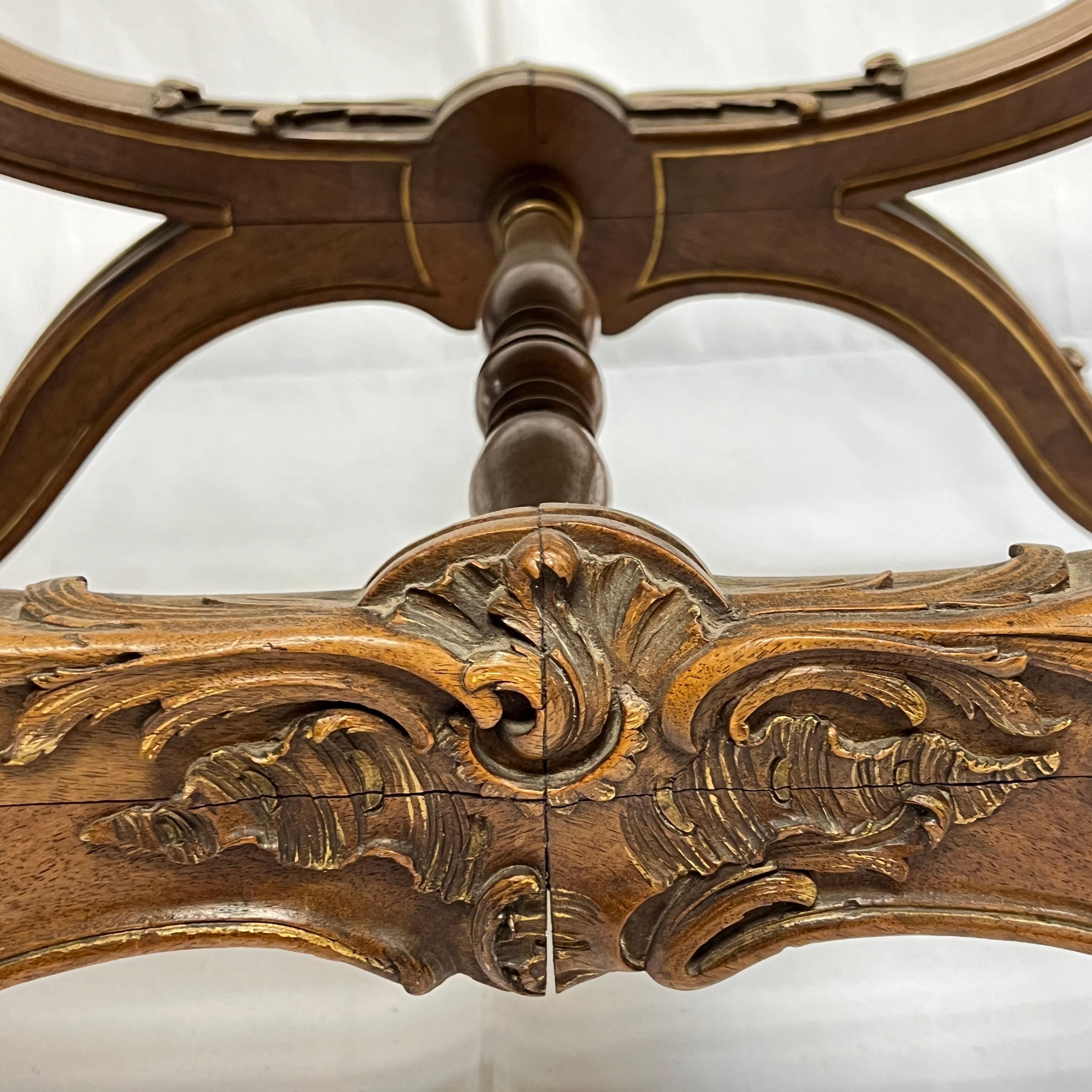 Pair 19th century French Upholstered Footstools in the Louis XV Style 8