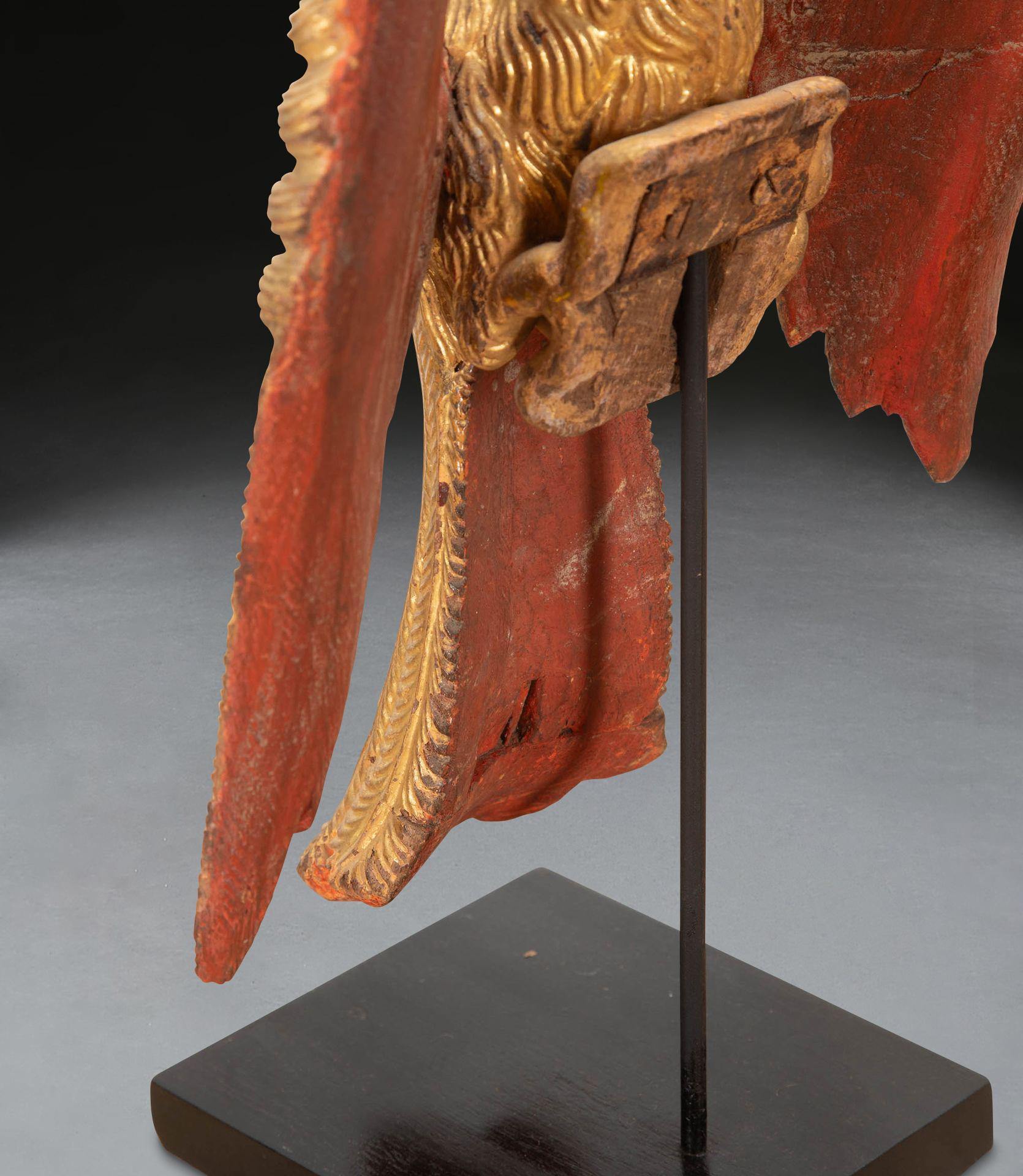Pair 19th Century Giltwood Eagles For Sale 4