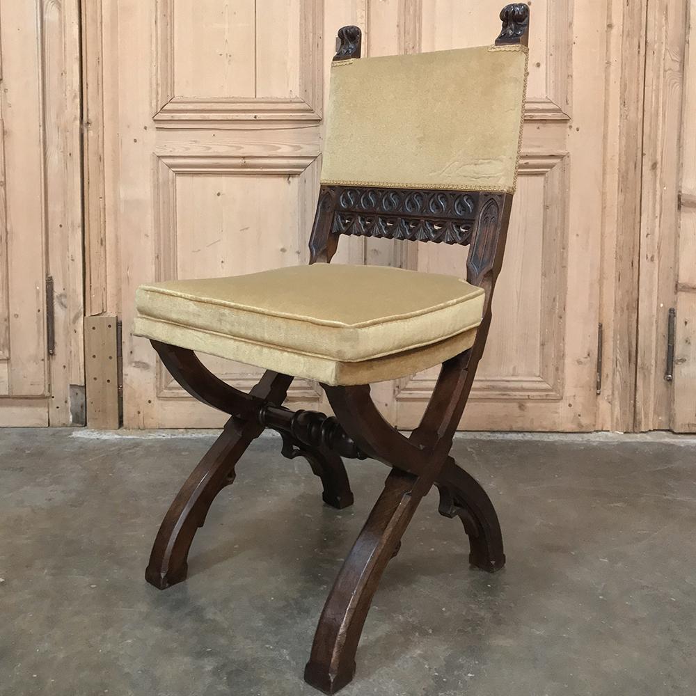Pair of 19th Century Gothic Chairs 2