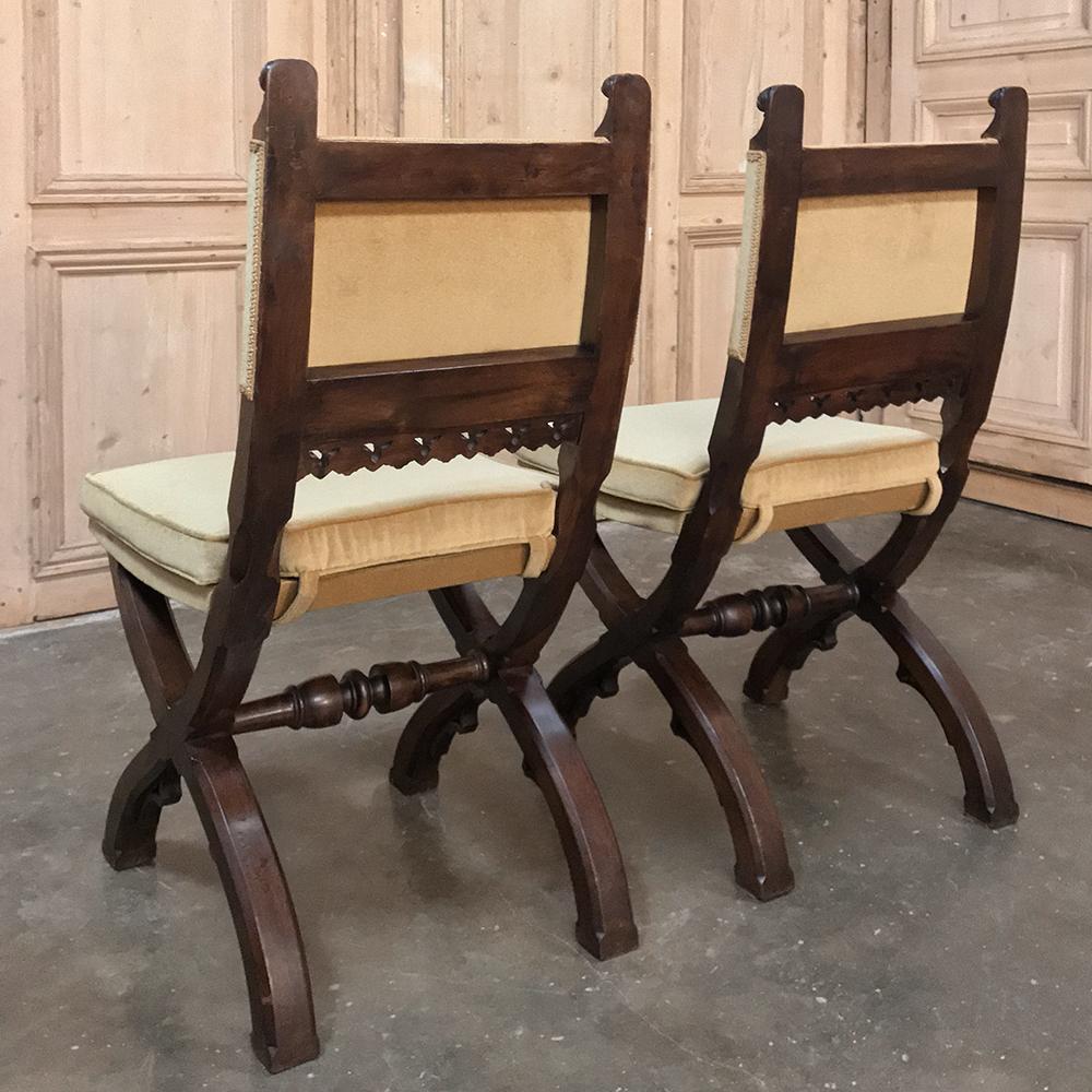 Pair of 19th Century Gothic Chairs 4