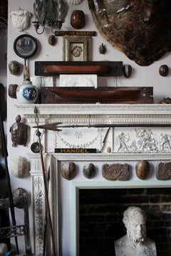 Pareja de Modelos de Barco de Medio Bloque del Siglo XIX Arte Popular Marítimo Naval