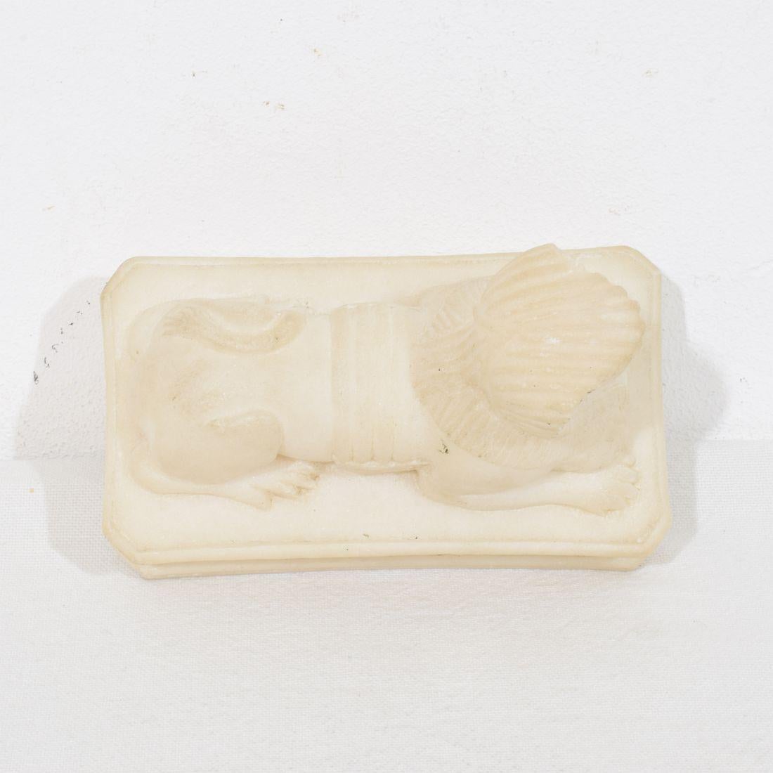 Paire de sphinx en albâtre du Grand Tour d'Italie du XIXe siècle en vente 5