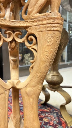 Coppia di giardiniere in terracotta neoclassiche italiane del XIX secolo su stativo