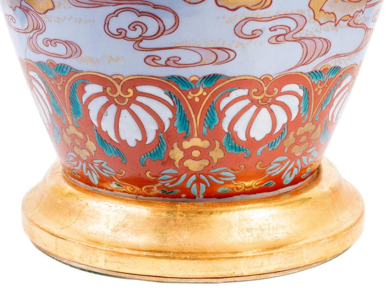 Pair of 19th Century Japanese Imari Lamps For Sale at 1stdibs