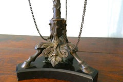 Pair of Louis Philippe French Bronze Candelabra with Snuffers