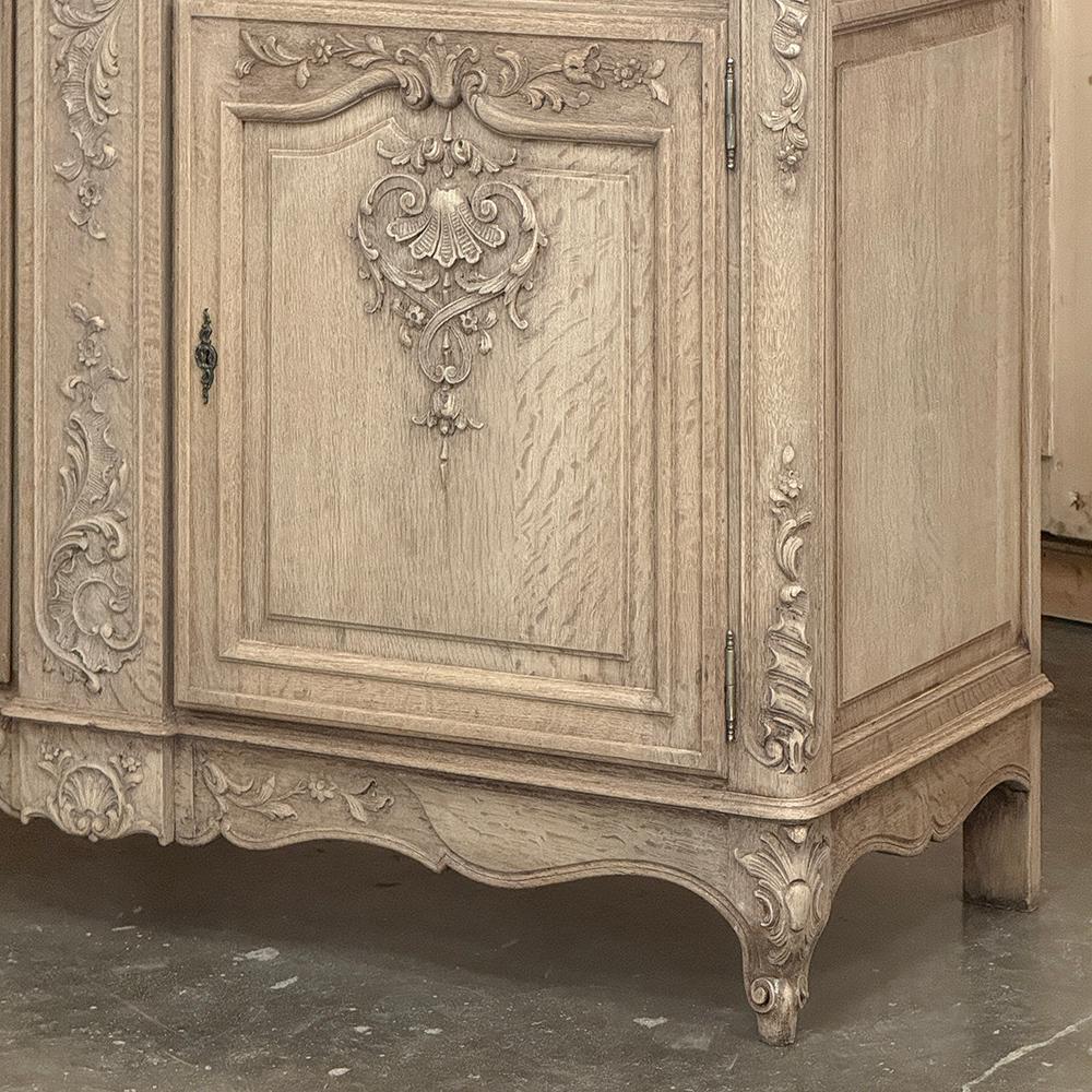 Pair 19th Century Louis XIV Buffets in Stripped Oak For Sale 4