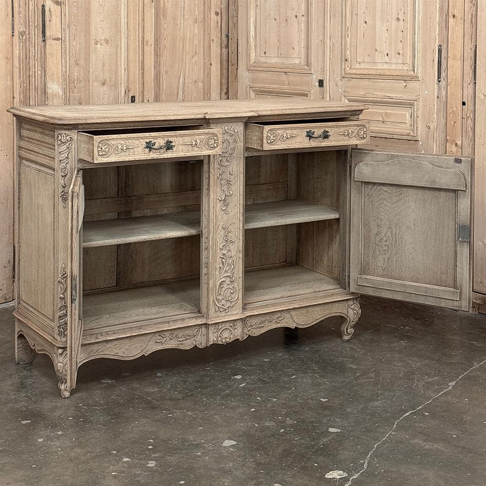 Pair 19th Century Louis XIV Buffets in Stripped Oak For Sale 11