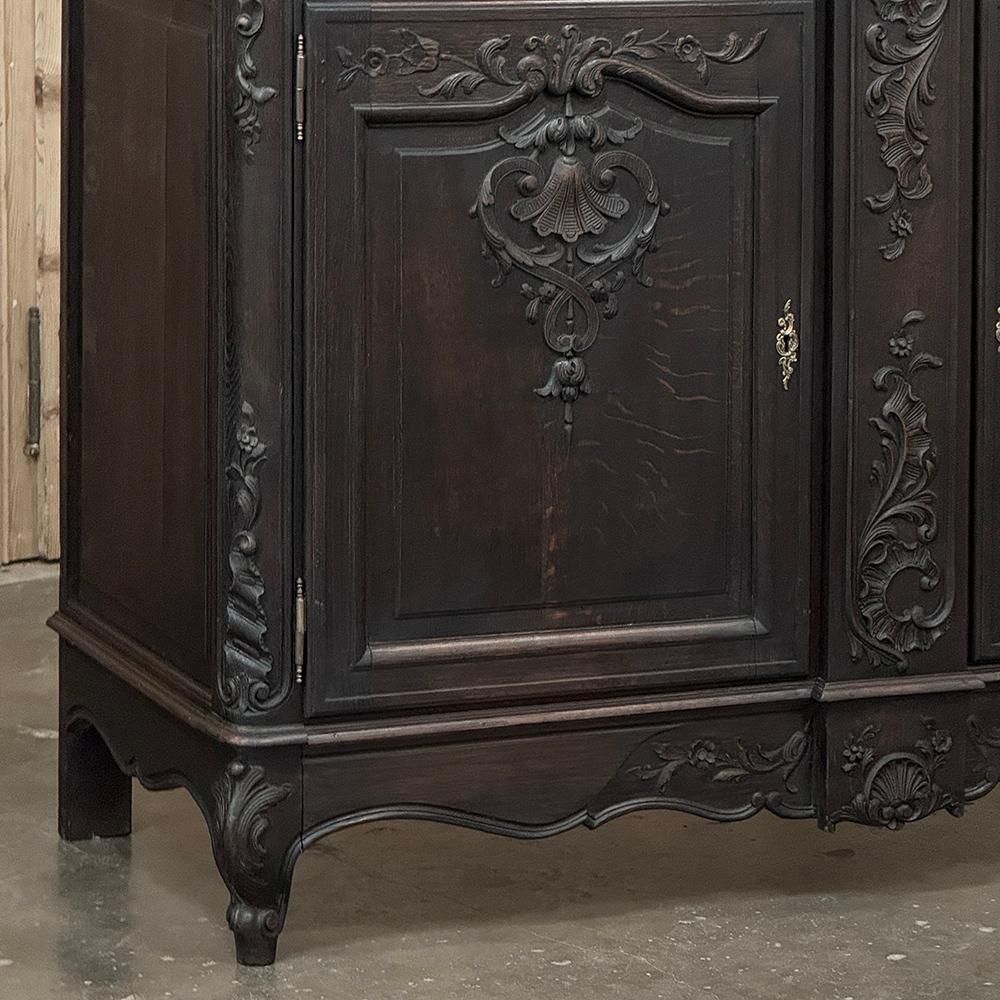 Ottone Coppia di buffet a due ante Luigi XIV del XIX secolo in vendita