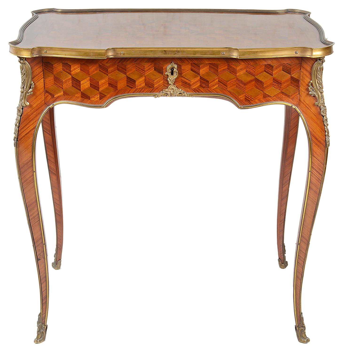Louis XIV Pair of 19th Century Louis XVI Style Side Tables For Sale