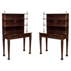 Antique Pair 19th Century Hepplewhite Mahogany Chiffoniers