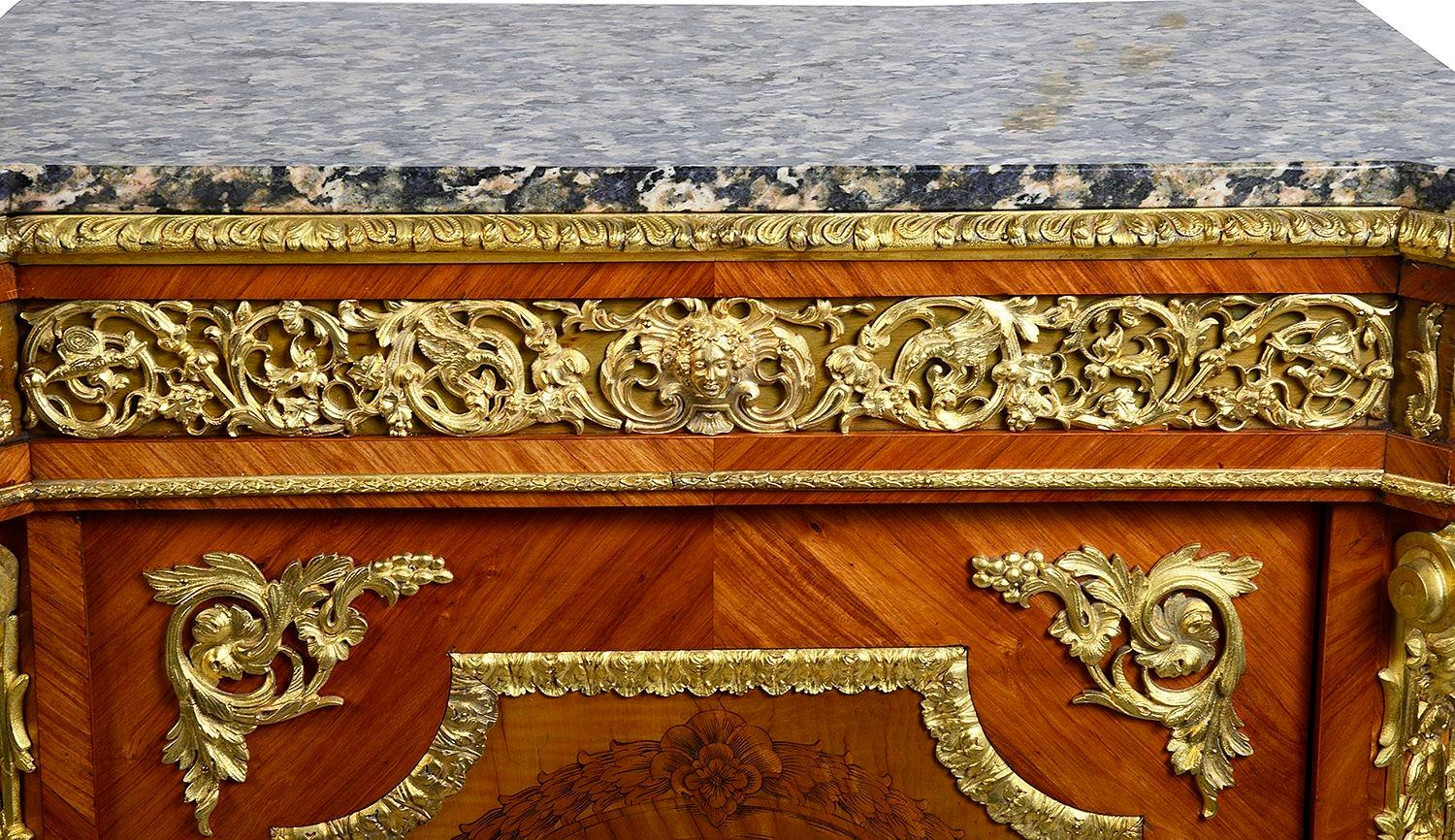 Pair 19th Century Marquetry inlaid side cabinets. For Sale 9