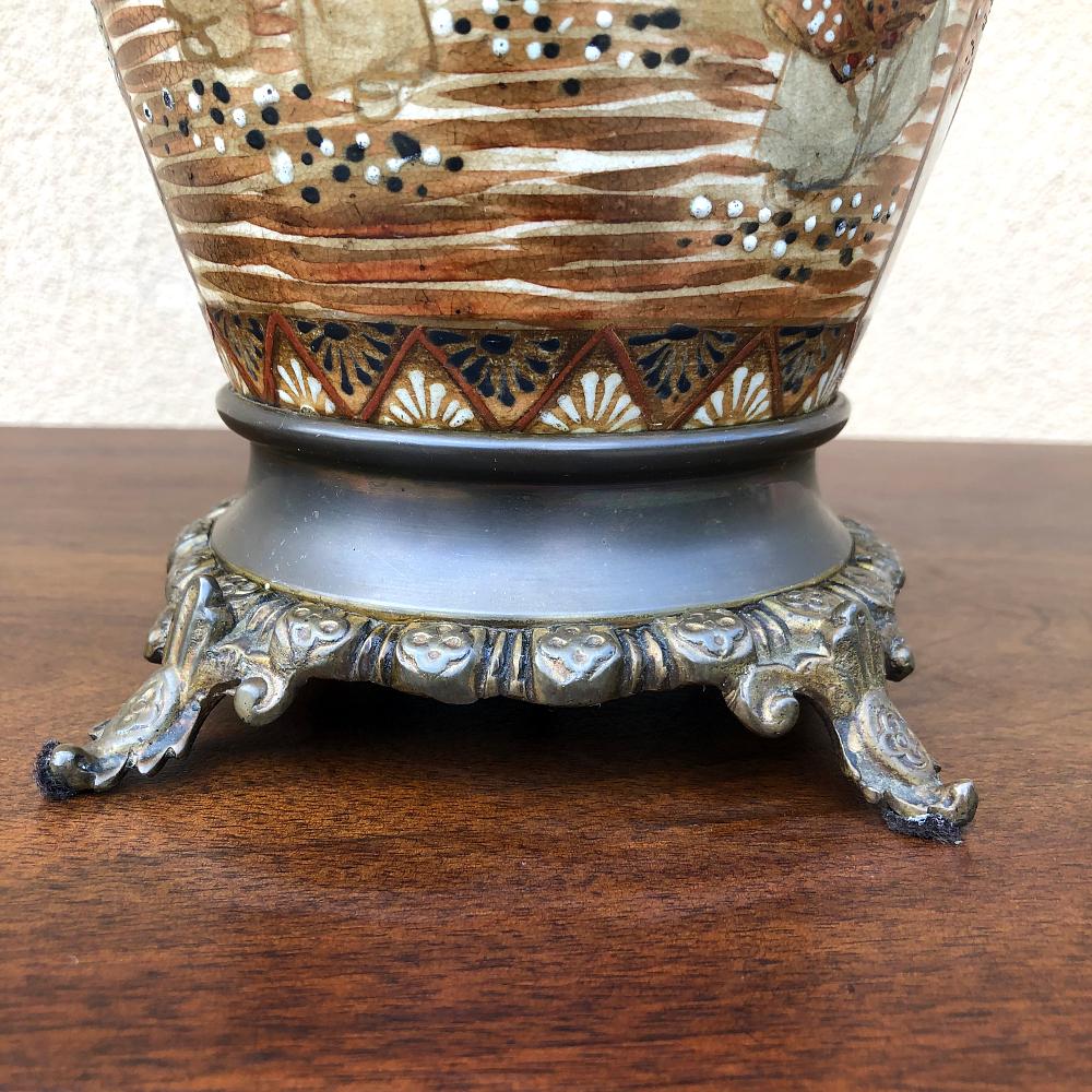 Pair of 19th Century Oriental Satsuma Vases, ca. 1880 For Sale 1