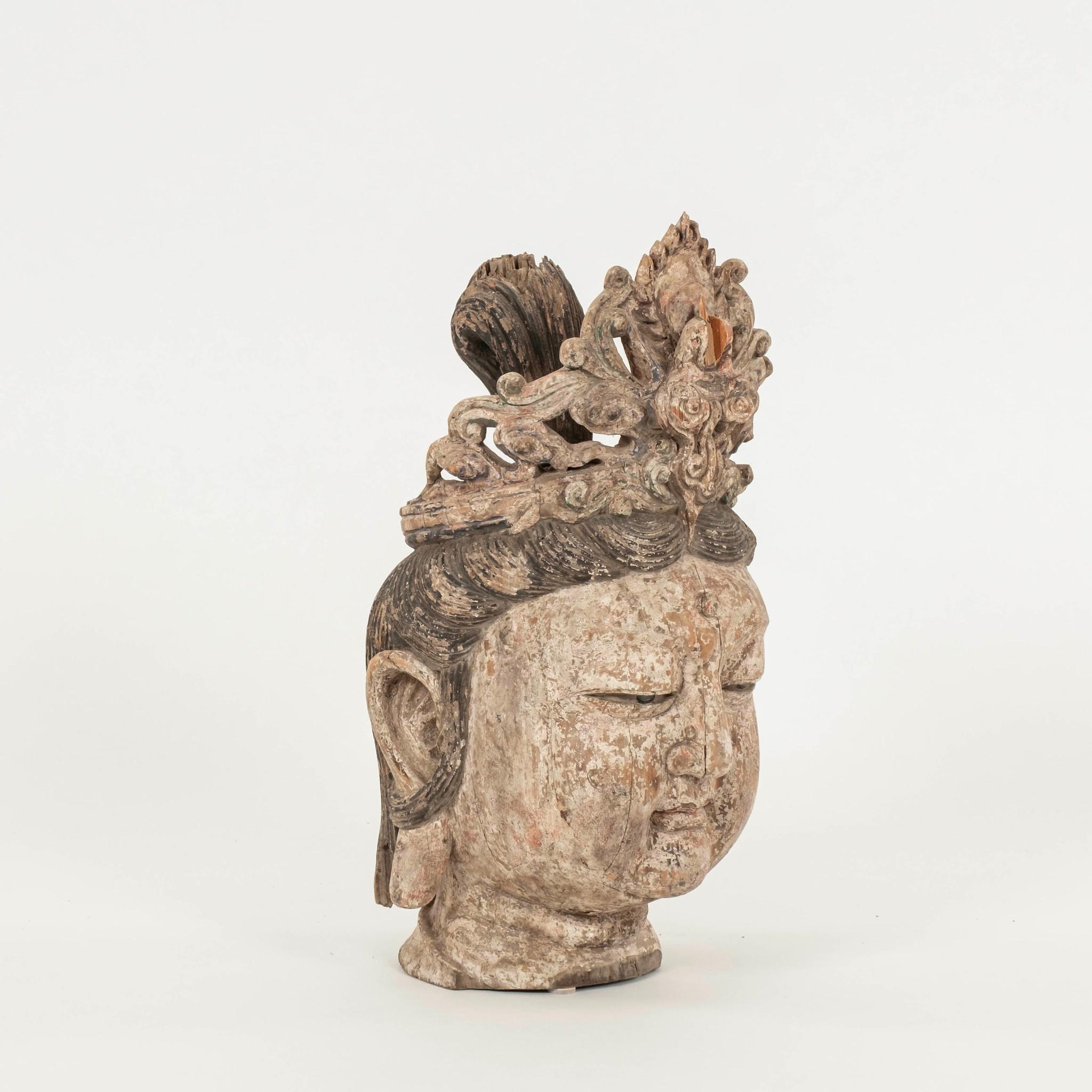 Pair Guanyin Bodhisattva Heads For Sale 7