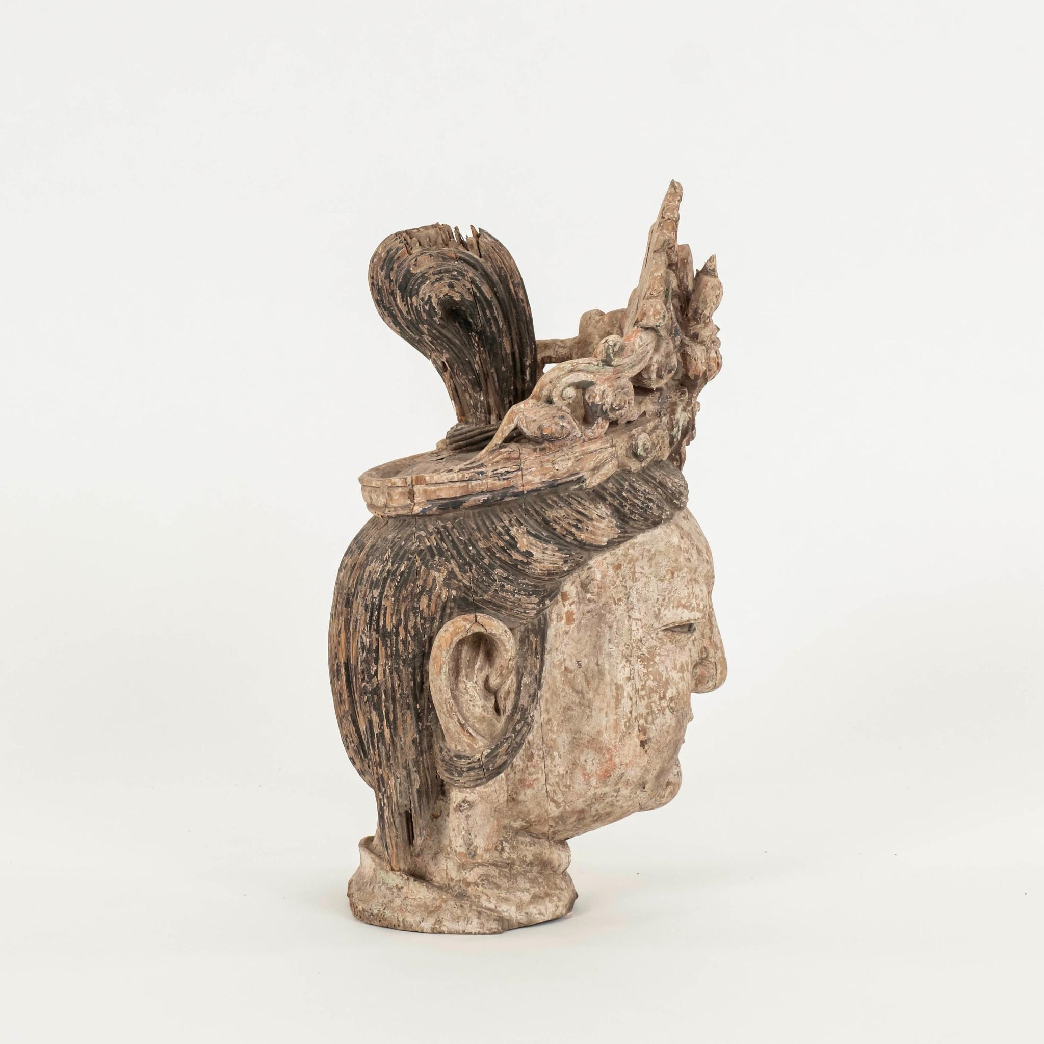 Pair Guanyin Bodhisattva Heads For Sale 8