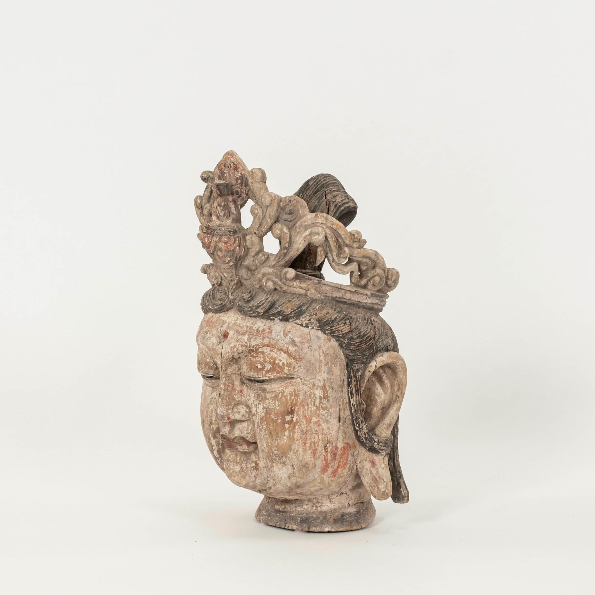 Pair Guanyin Bodhisattva Heads For Sale 9