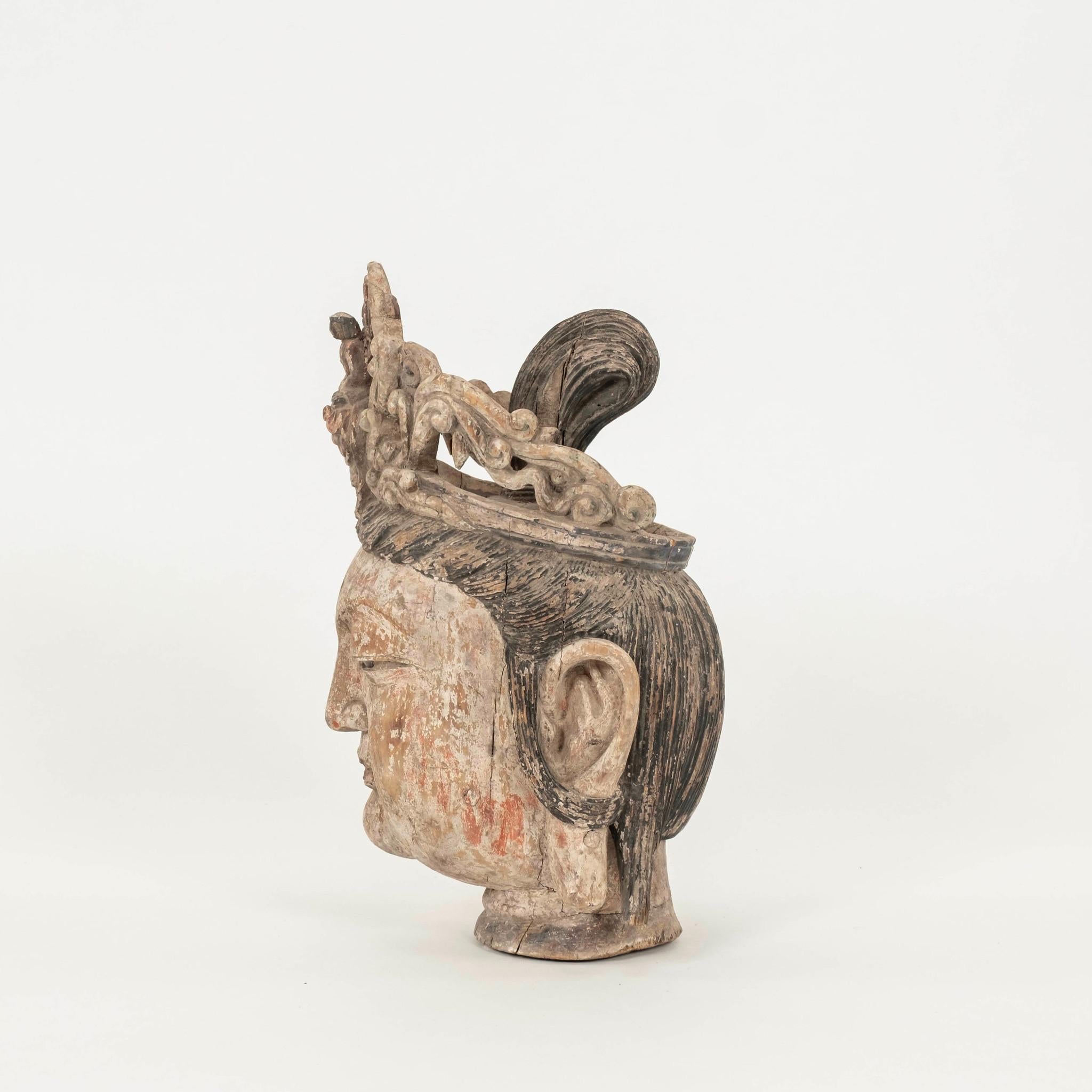 Pair Guanyin Bodhisattva Heads For Sale 10