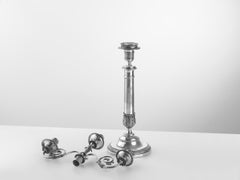 Pair of 19th Century Silver Candelabra