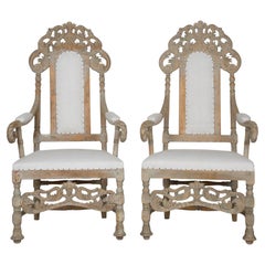 Pair 19th Century Swedish Armchairs