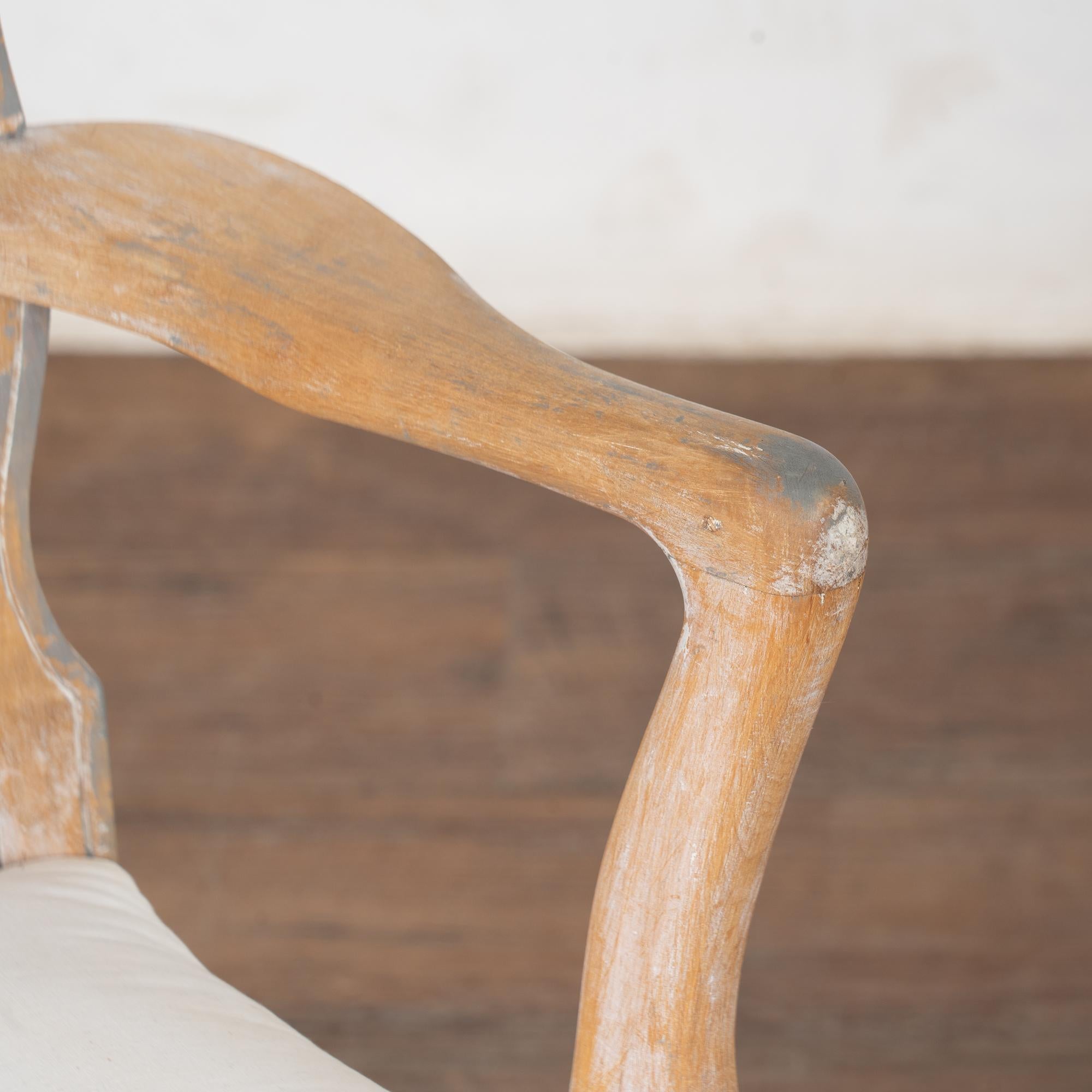 Pair, 19th Century Swedish Gustavian Armchairs For Sale 5