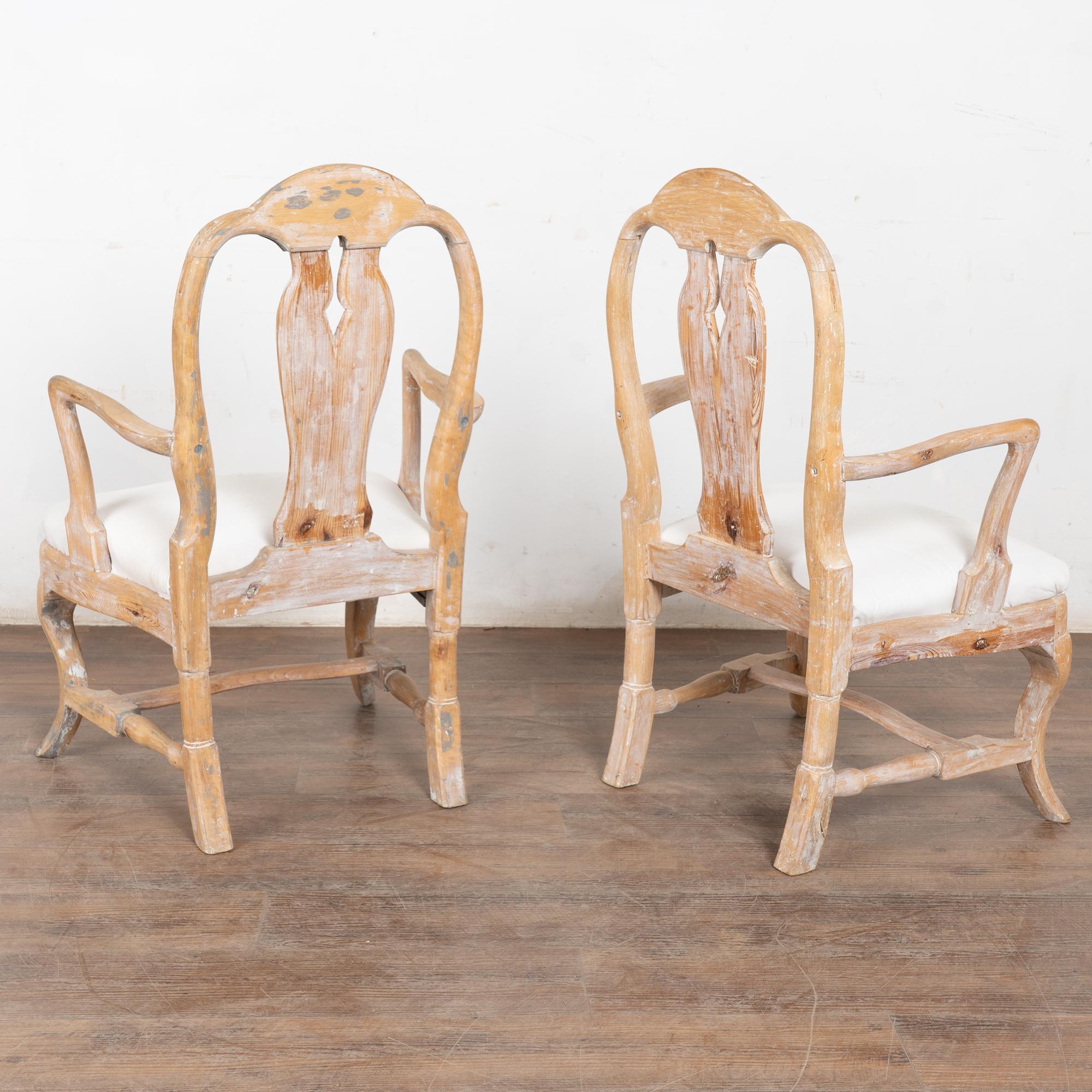 Pair, 19th Century Swedish Gustavian Armchairs For Sale 8