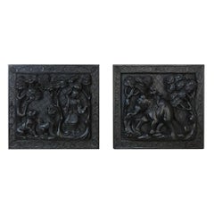 Pair of 19th Century Thai Hand Carved Panels