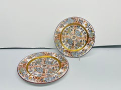 Pair, 19th Century Wedgwood "Ningpo Gold" Pattern Dinner Plates