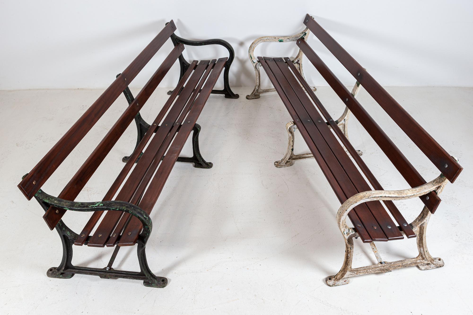 19thC English Cast Iron Bench For Sale 7