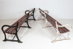 19thC English Cast Iron Bench