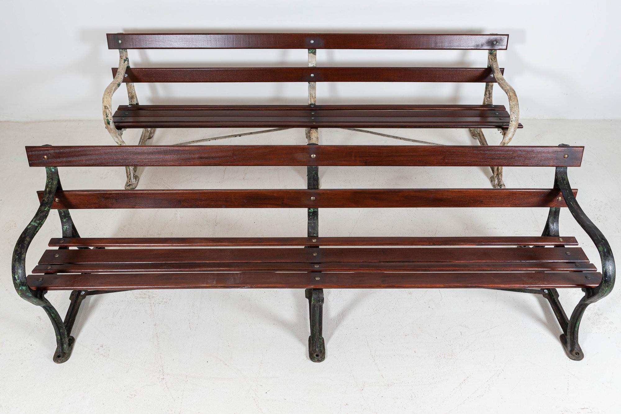 19thC English Cast Iron Bench In Good Condition For Sale In Staffordshire, GB