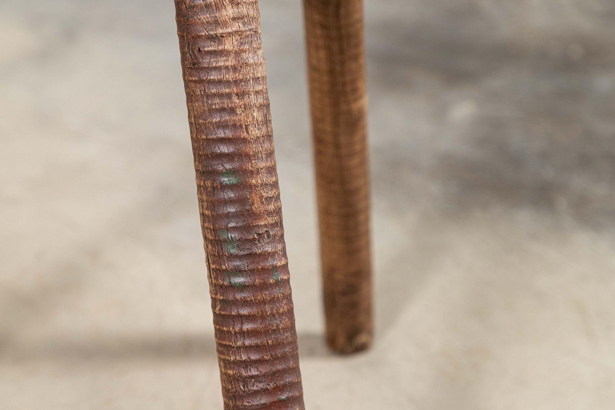 Paire de tabourets en orme anglais du 19ème siècle en vente 5