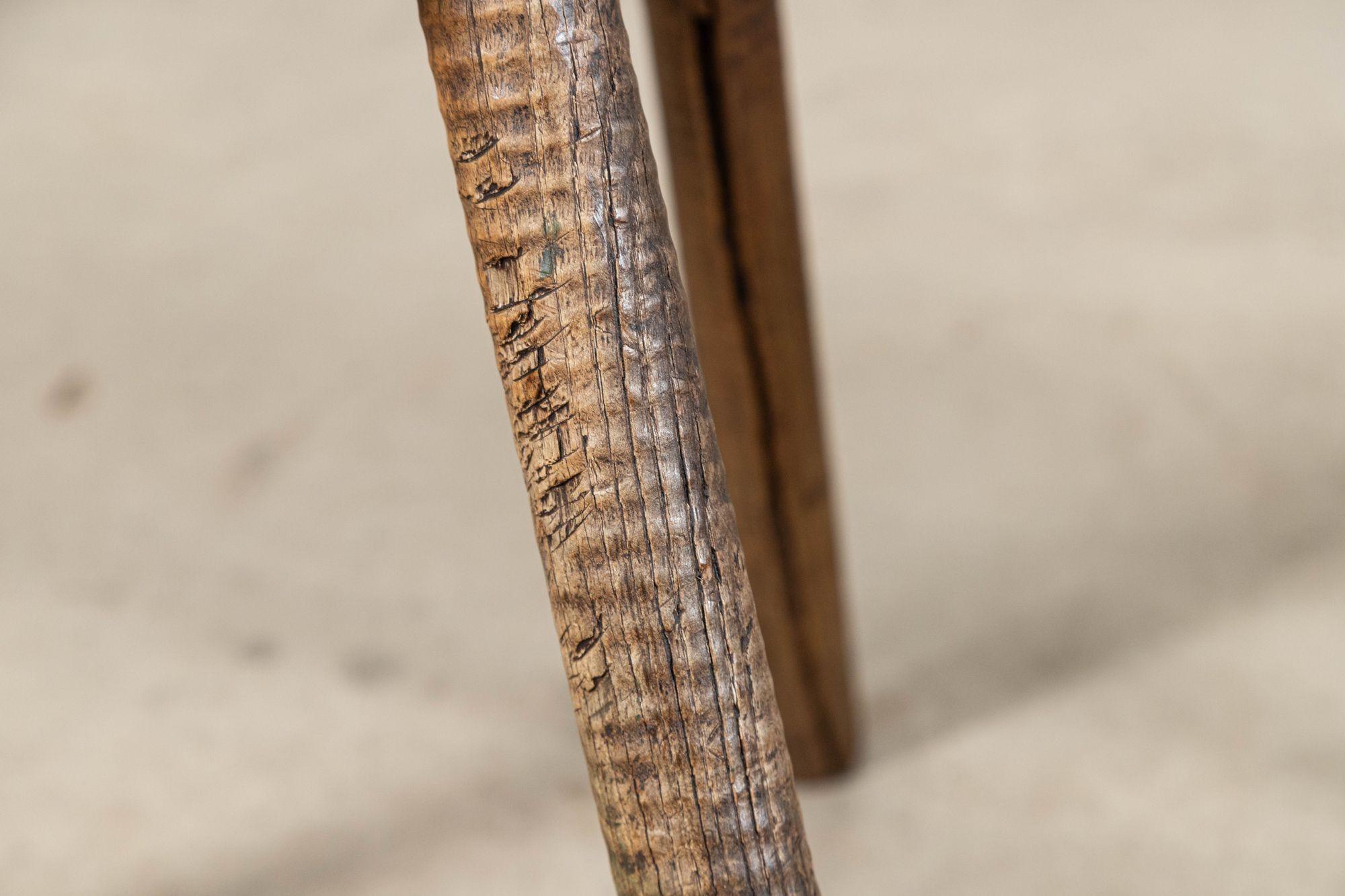 Paire de tabourets en orme anglais du 19ème siècle en vente 3